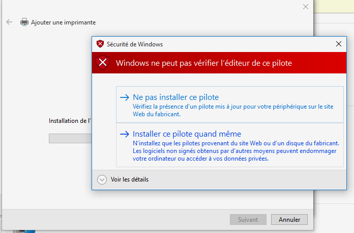 Installer quand même